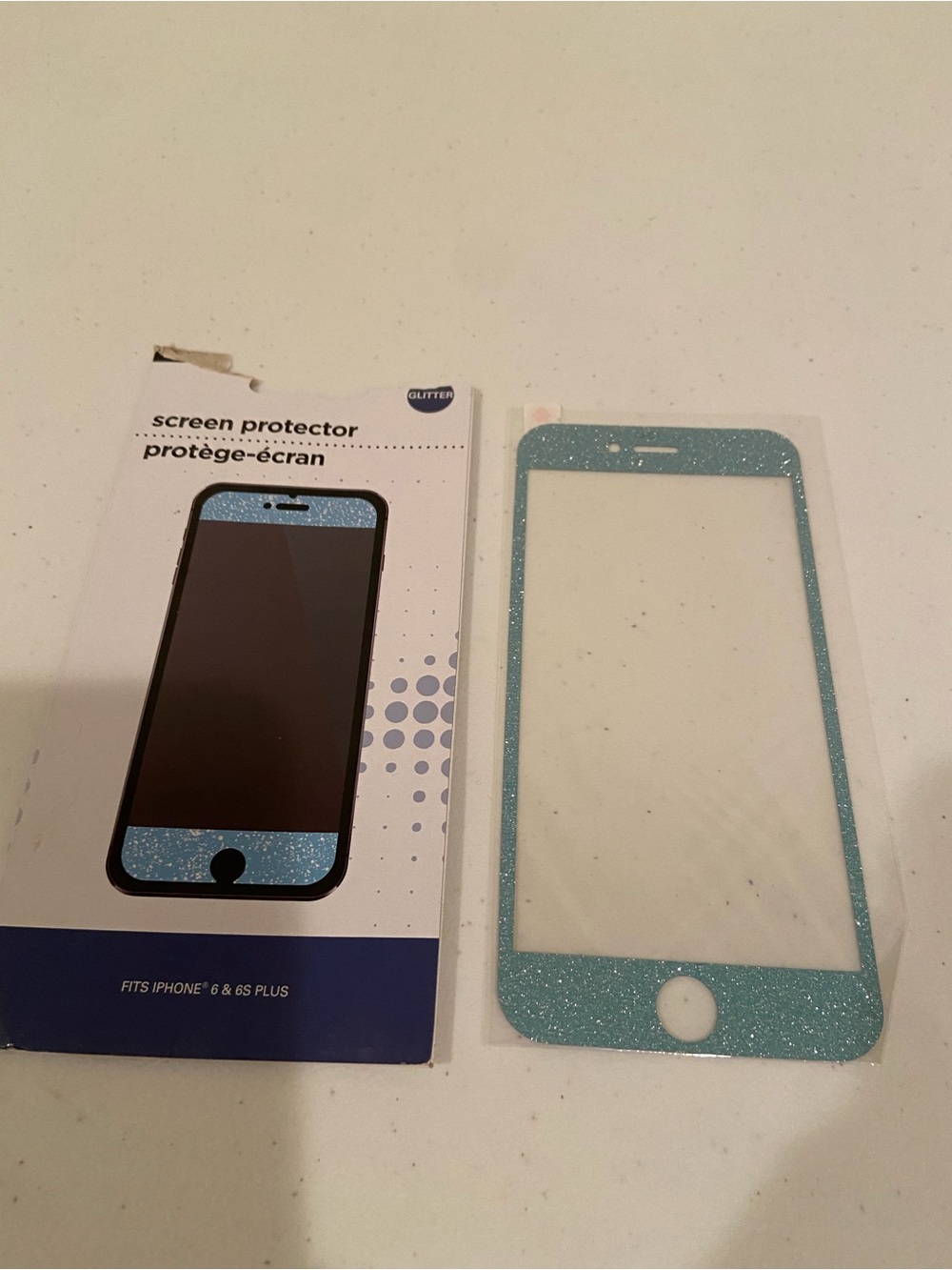 Turquoise Blue Frame Screen Protector for iPhone 6 / 6S Plus